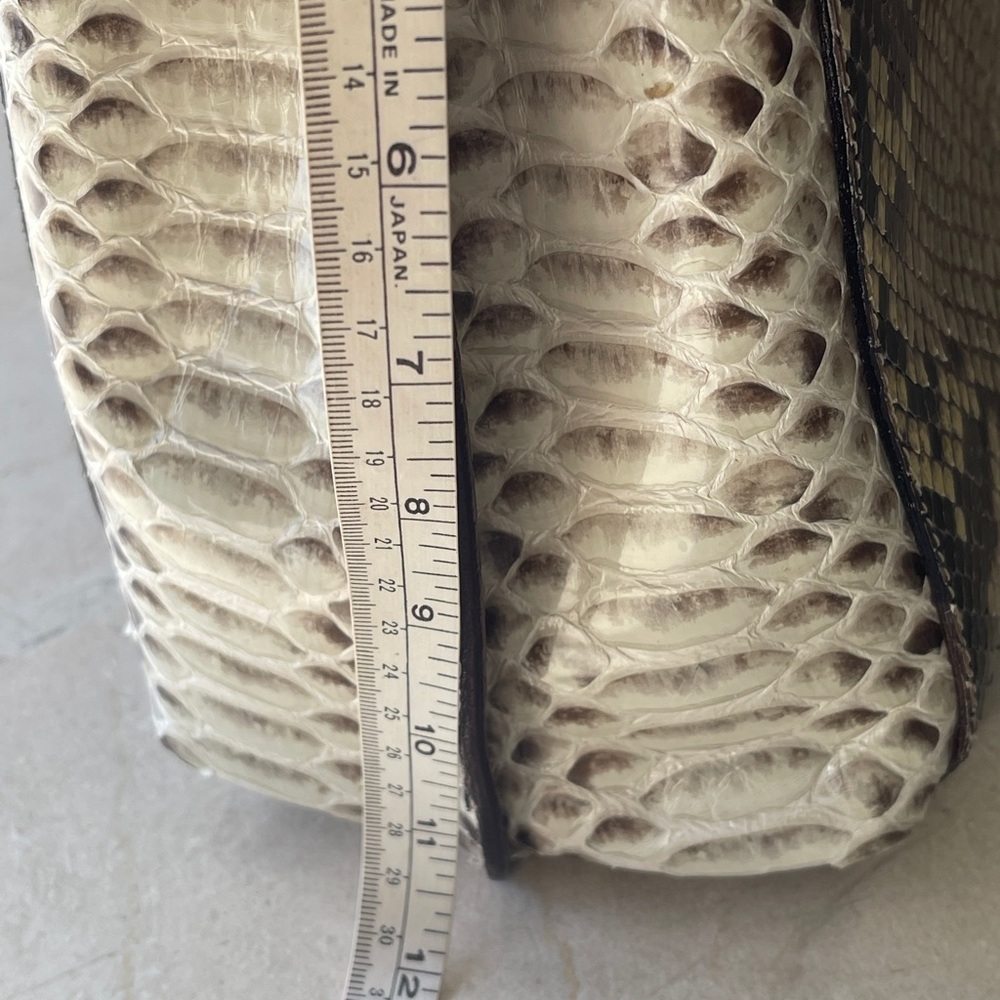 SNAKE SKIN- PHYTON ITALIAN HANDBAG NEW - Picture 15 of 16
